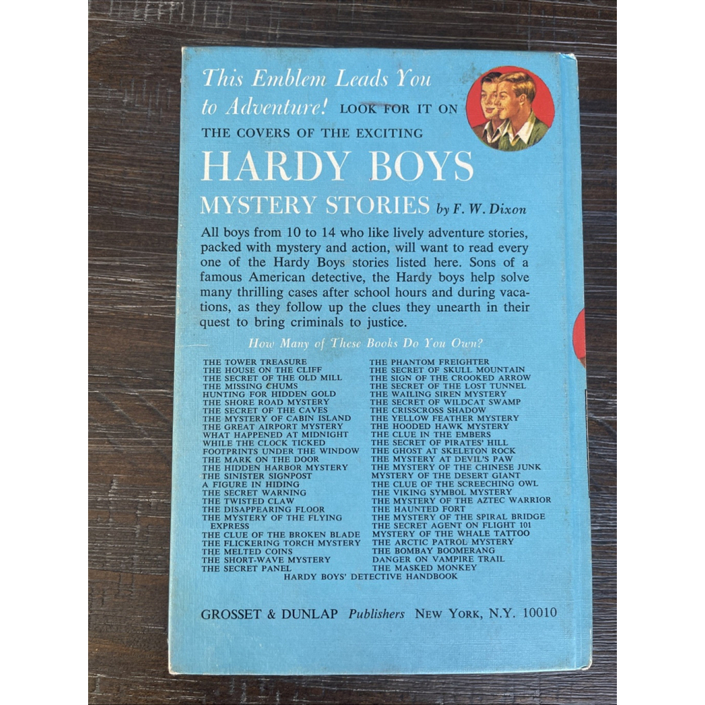 Vintage The Hardy Boys The Tower Treasure Book 1 Franklin W Dixon 1959 - Picture 2 of 6